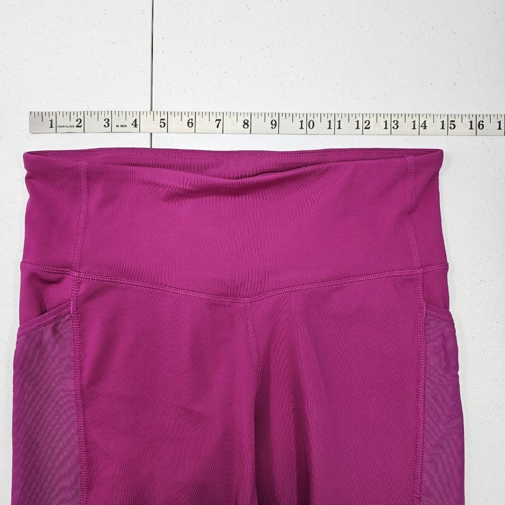 Champion Womens Leggings Size Large Fuchsia Pink Running Yoga Pockets Athletic - Picture 7 of 9